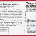 telecarte 50 france telecom mecenat musique A 3C010106