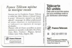 telecarte 50 france telecom mecenat musique A 3C010110