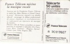telecarte 50 france telecom mecenat musique A 3C019827