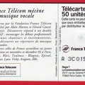 telecarte 50 france telecom mecenat musique A 3C019862