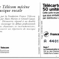 telecarte 50 france telecom mecenat musique A 44011178