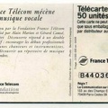 telecarte 50 france telecom mecenat musique B44036003