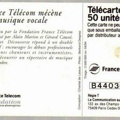 telecarte 50 france telecom mecenat musique B44036043