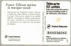 telecarte 50 france telecom mecenat musique B44036043