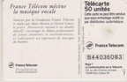 telecarte 50 france telecom mecenat musique B44036083