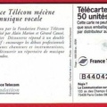 telecarte 50 france telecom mecenat musique B44042025