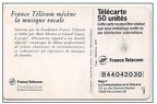 telecarte 50 france telecom mecenat musique B44042030