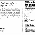 telecarte 50 france telecom mecenat musique B44042040
