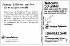 telecarte 50 france telecom mecenat musique B44042040