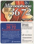 telecarte 50 memophone 3672 B3A042041