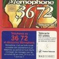 telecarte 50 memophone 3672 B42111007