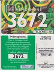 telecarte 50 memophone 3672 C2A040664