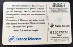 telecarte 50 minicom 3612 B35017026