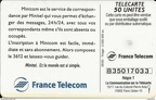 telecarte 50 minicom 3612 B35017033