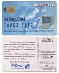 telecarte 50 minocom 3612 B240M0187