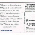 telecarte 50 points de vente A 7C491840241909679