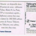 telecarte 50 points de vente cabines A 7B491712239638384