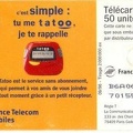 telecarte 50 tatoo B6A061053701553410