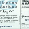 telecarte 50 telephone AOIP 1920 D79402553204043926
