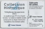 telecarte 50 telephone jacquesson 1924 A 72111641726178378
