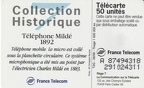 telecarte 50 telephone milde 1911 A 87494318291024311
