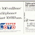 telecarte 50 loto A 65119230647743686