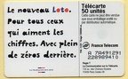 telecarte 50 loto A 7A491291228989410