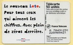 telecarte 50 loto A 7A491291228989421