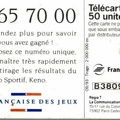 telecarte 50 loto B38090015