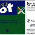 telecarte 50 loto foot D98403337359832585