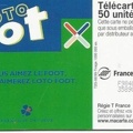telecarte 50 loto foot F98400667358901474