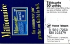 telecarte 50 millionnaire A 5A017258581003379