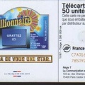 telecarte 50 millionnaire C7A016693785092299