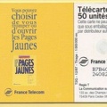 telecarte 50 pages jaunes B7B402031240821102