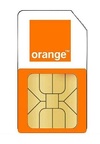 puce carte simm orange neuve