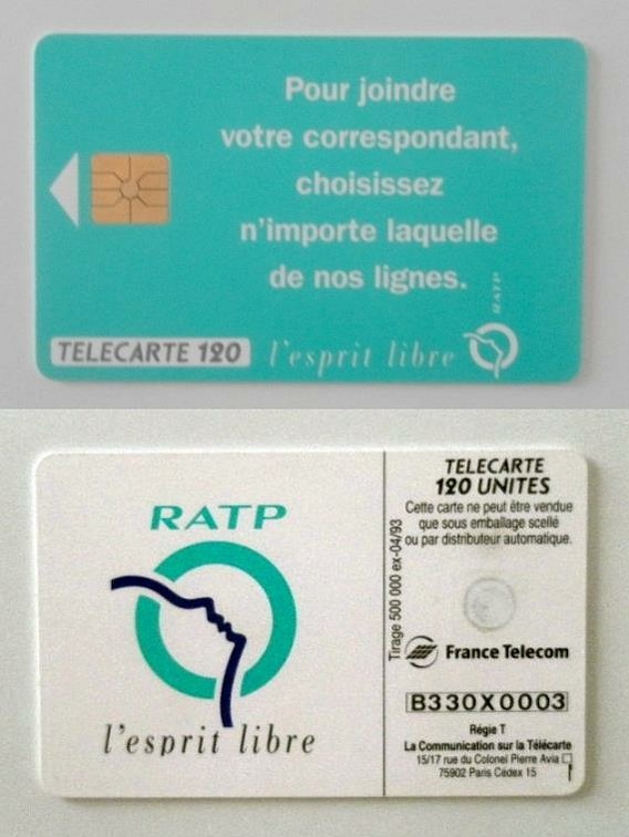 telecarte 120 B330X0003 002