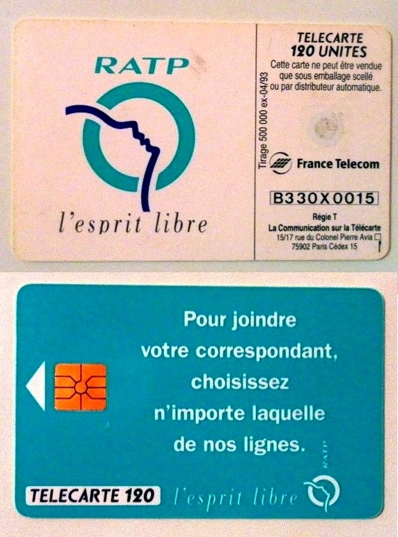 telecarte 120 B330X0015