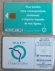 telecarte 120 ratp B330X009