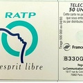 telecarte 50 ratp B330G0010