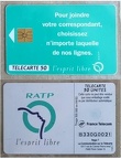 telecarte 50 ratp B330G0021