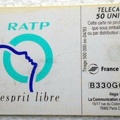 telecarte 50 ratp B330G0027