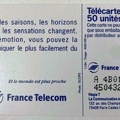 telecarte 50 saisons A 4B013000450432352