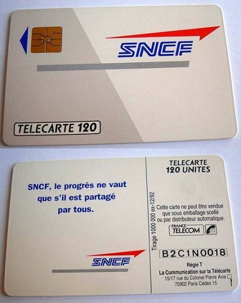 telecarte 120 B2C1N0018