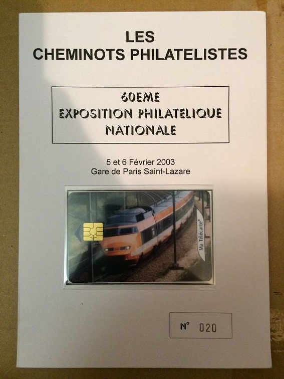 telecarte 5u les cheminots philatelistes 4
