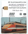 telecarte TGV orange 1992 sncf DB et DR