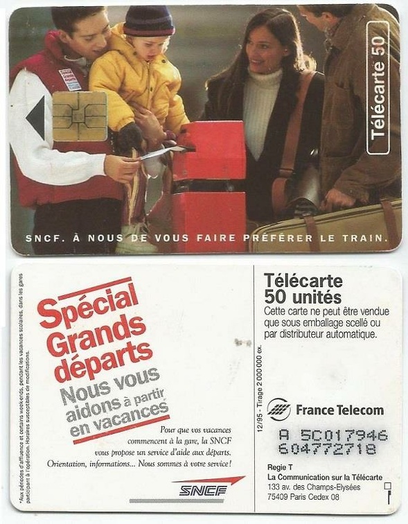 telecarte sncf 50u a5c017946604772718