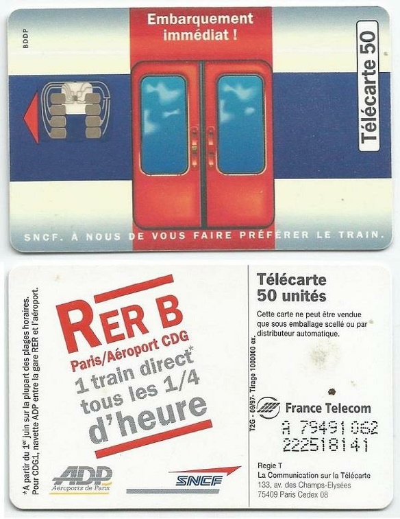 telecarte sncf 50u a79491062222518141