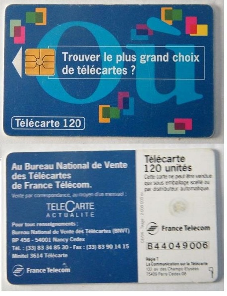 telecarte 120 B44049006
