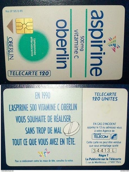 telecarte 120 oberlin 34413L