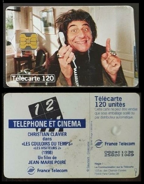 telecarte 120 telephone et cinema D82401030250201069